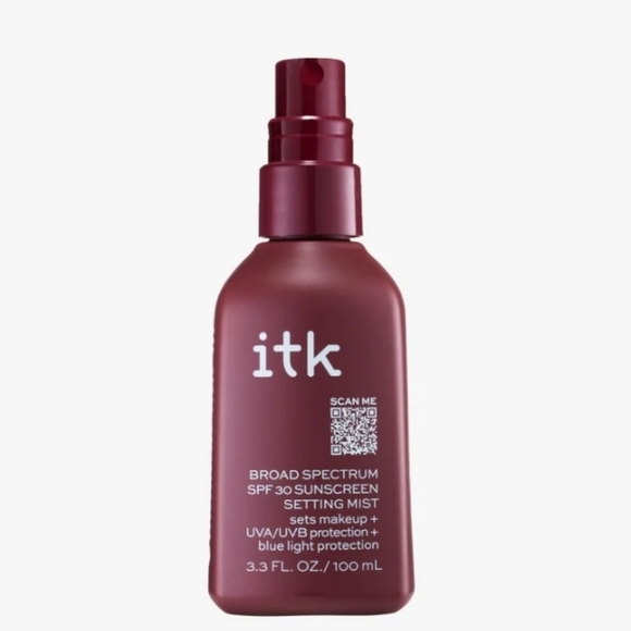 ITK Broad Spectrum SPF 30 Sunscreen Setting Mist W/ Vitamin E Reef Safe 3.3 oz - Picture 3 of 5